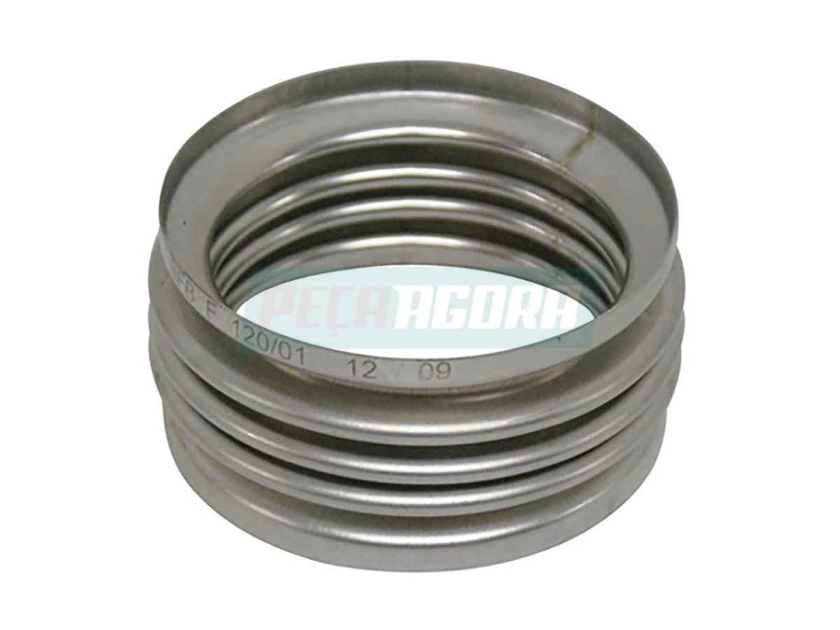 ADAPTADOR COLETOR ESCAPE MOTOR CUMMINS ISB ISC UNIAO EM INOX FORD CARGO 2628E 24