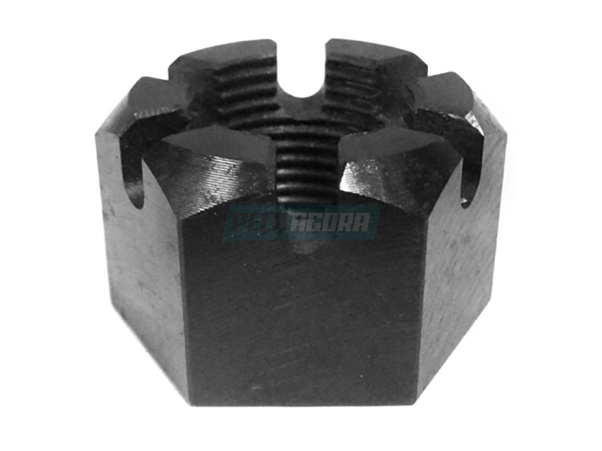 PORCA CASTELO 1''X1/8 BRACO LIGACAO INFERIOR LE LD ESQUERDO DIREITO 16T PORCA EI