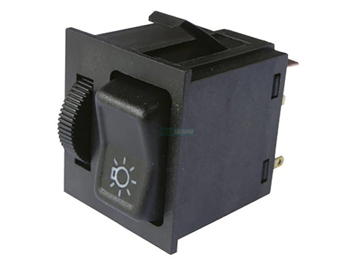 INTERRUPTOR LUZES 12V COM RETOSTATO VW CAMINHoES 1994 A 2003 COM REOSTATO 12 VOL