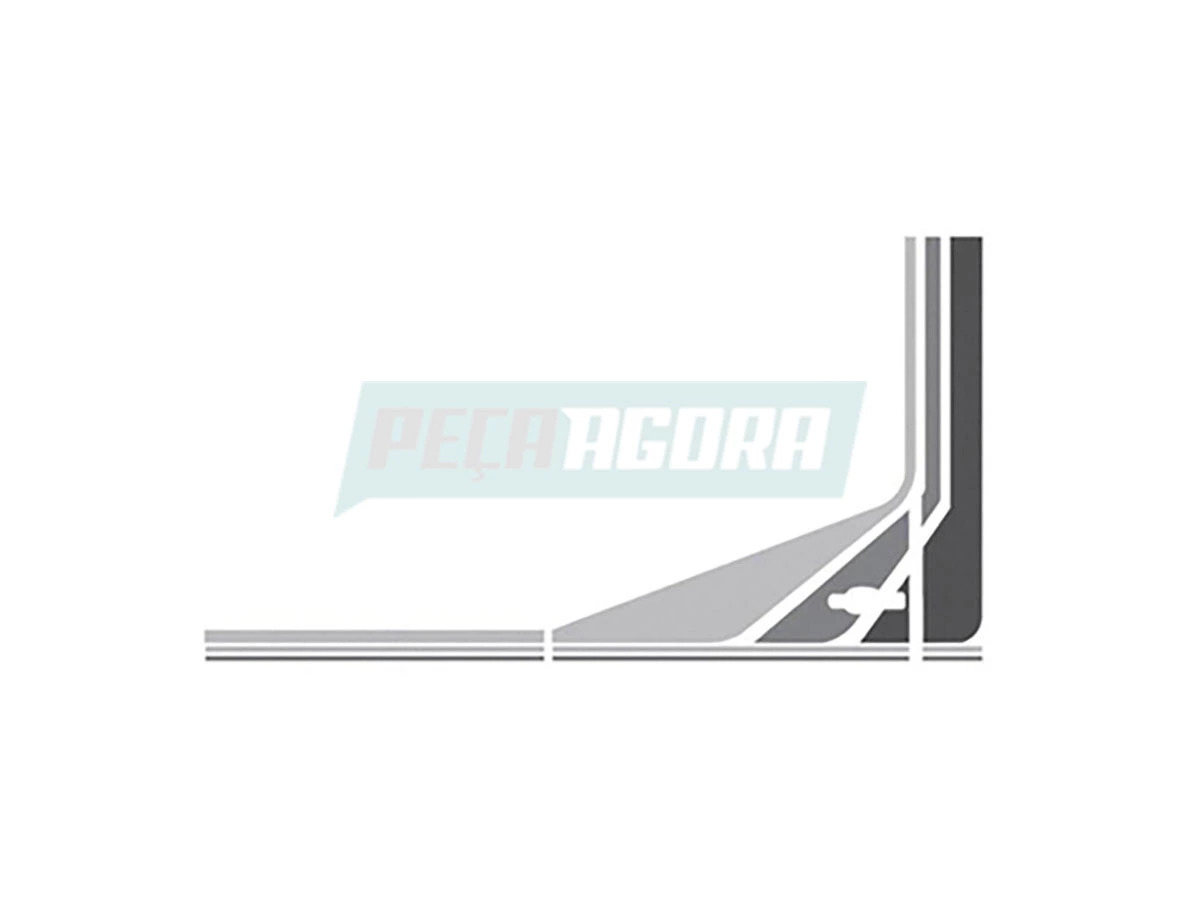 JOGO FAIXA LATERAL GRAFITE MERCEDES LN 709 710 MB LN709 LN710 (3095770)