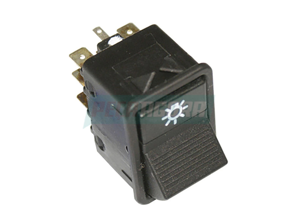 INTERRUPTOR GERAL DE LUZES MB ONIBUS / CAMINHoES COR PRETO LINHA AGRALE MICRO VO