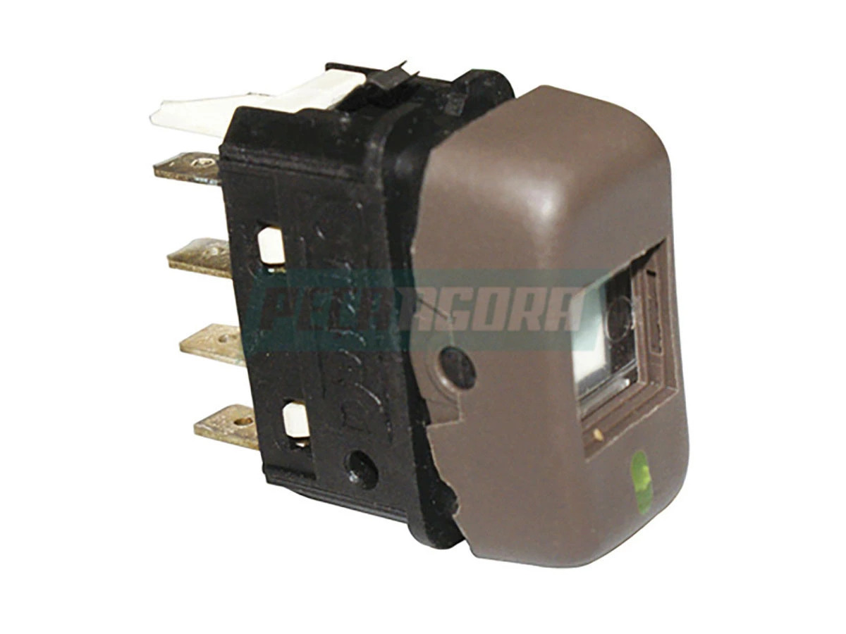 TECLA PAINEL MARROM 24 VOLTS MBB ITEM DESCONTINUADO PELA KOSTAL PAINEL COR MARRO