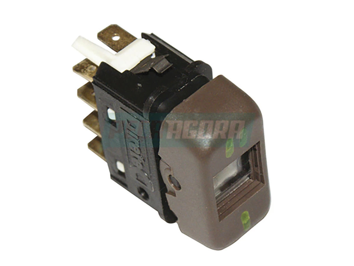 INTERRUPTOR DE TECLA COM ILUMINACAO 24V LINHA MBB: CAMINHoES & ONIBUS 88> - TECL