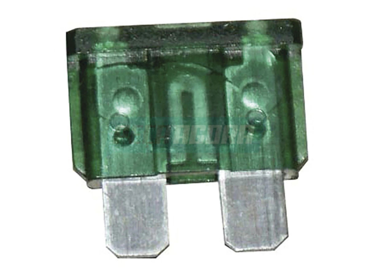 FUSIVEL LAMINA 30 AMPERES VERDE DIVERSOS MB / VW / FIAT / FORD / VOLVO / PARA SC