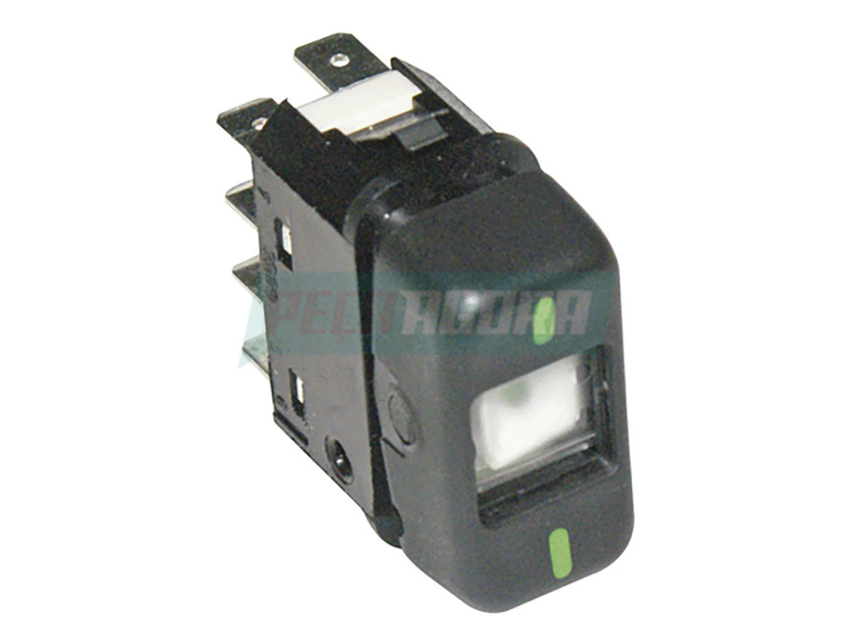 INTERRUPTOR TECLA 24 V PRETO AGRALE MICRO / VOLARE MB ONIBUS / CAMINHOES MARCOPO