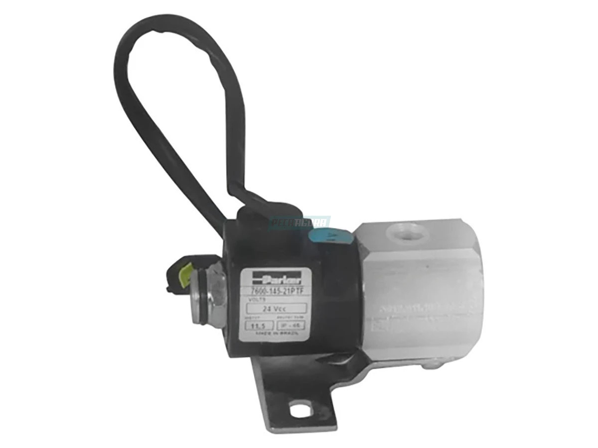 VALVULA SOLENOIDE 24V FREIO MOTOR REDUZIDA TRAVA DIFERENCIAL CAMINHOES MEDIOS E 