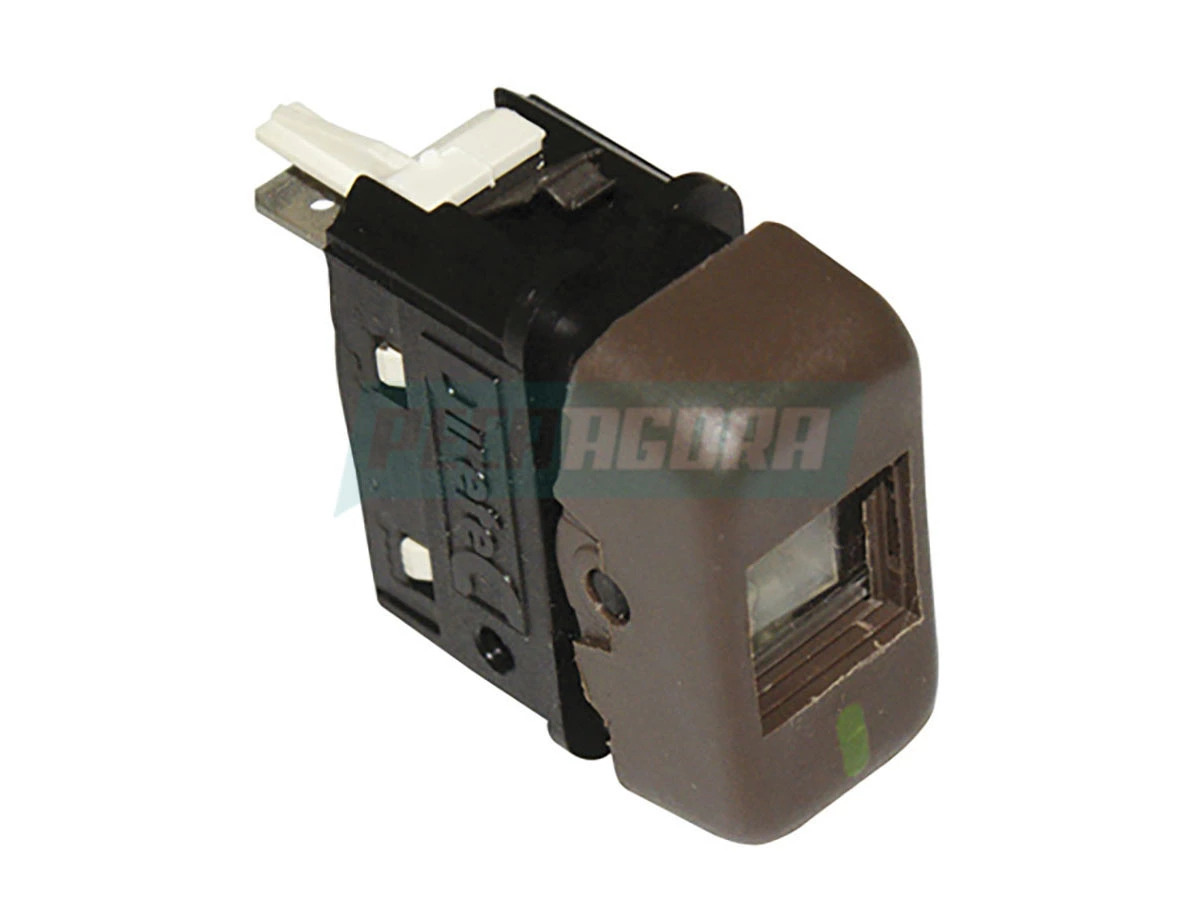 INTERRUPTOR MARROM 12VOLTS MBB CAMINHAO E ONIBUS 88>... COR MARROM 12VOLTS 4 TER