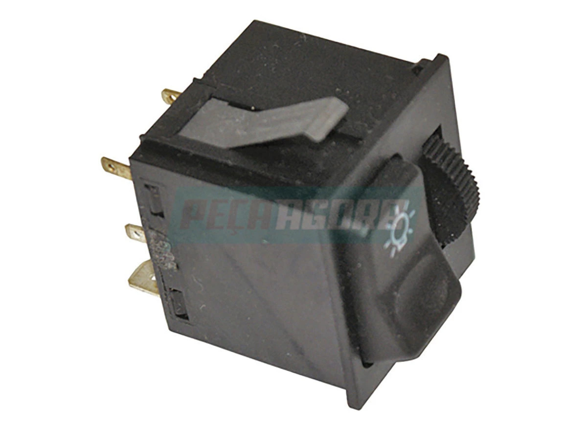 INTERRUPTOR LUZ COM REOSTATO 12V MB ONIBUS / CAMINHoES 1997... (6955458914.)