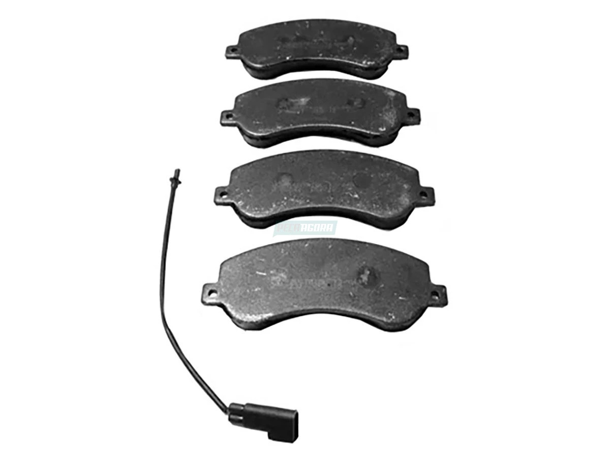 PASTILHA FREIO DIANTEIRO FORD UTILITARIO TRANSIT FURGAO 3330 / 3550 COM SENSOR (