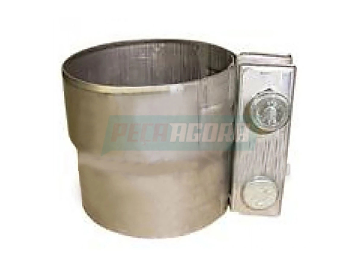 ABRACADEIRA FLEXIVEL ESCAPAMENTO INOX MB ACCELO 715 915 ATEGO 1318 1315 1418 151