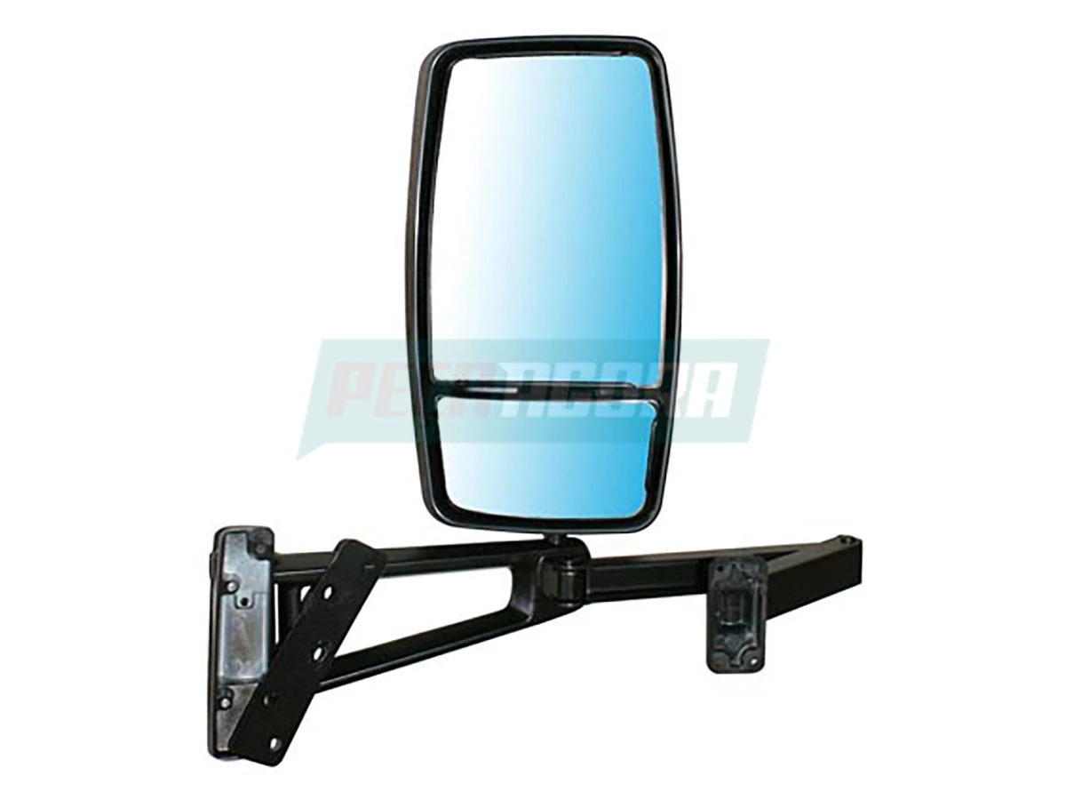 ESPELHO RETROVISOR BIPARTIDO MANUAL COMPLETO LD FORD CAMINHOES CARGO 814 / 815 A