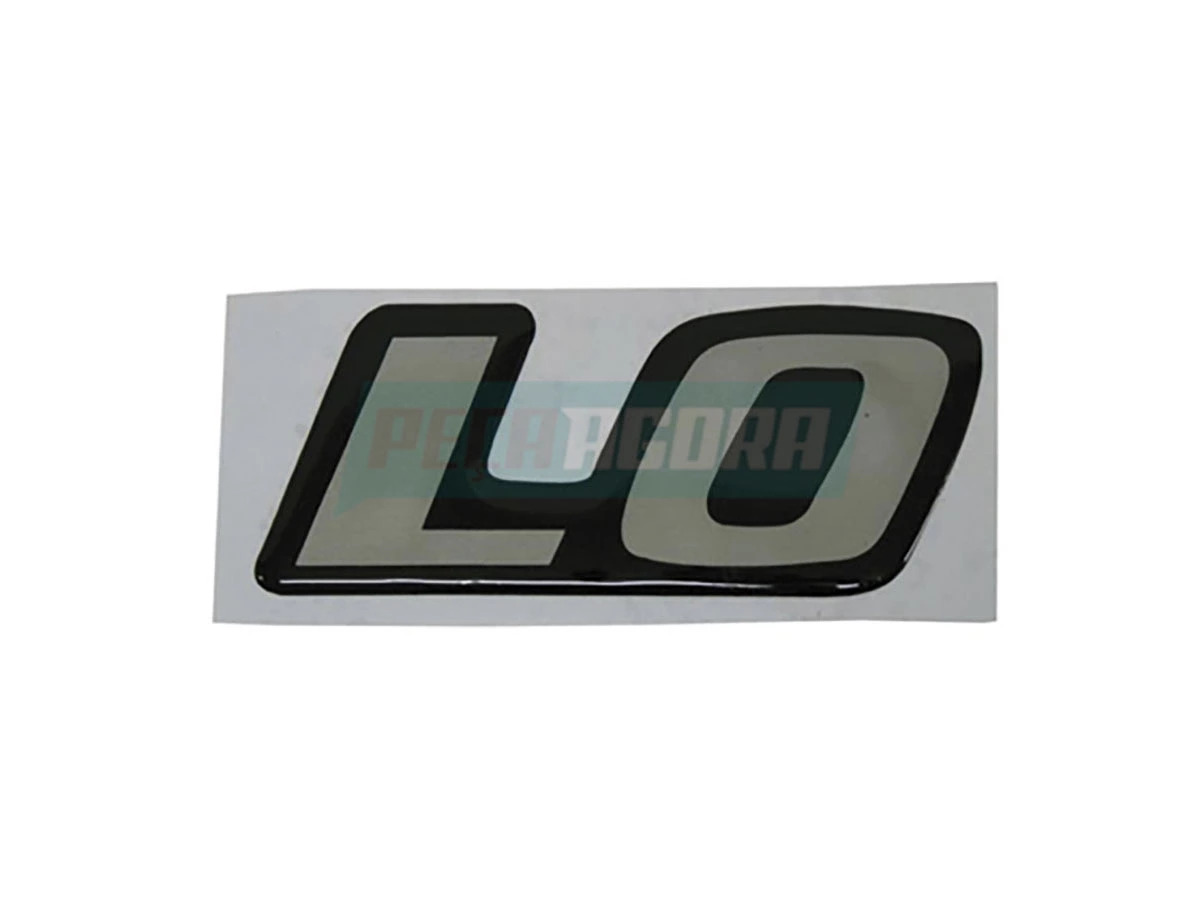 EMBLEMA RESINADO LETRA LO UNITARIO ONIBUS MERCEDES (MB674-PTO1863U)