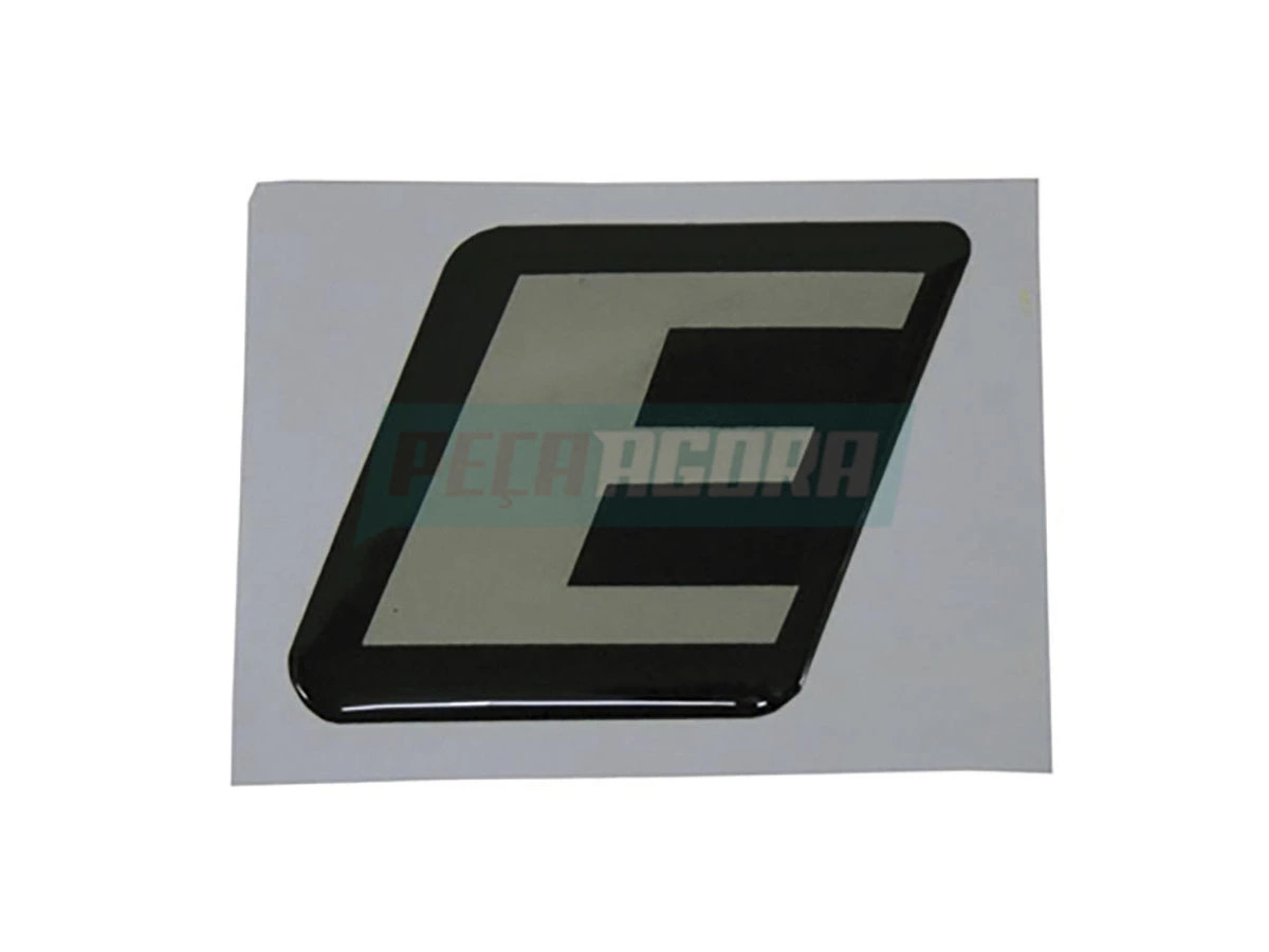 EMBLEMA RESINADO LETRA E UNITARIO  (MB698-PTO1849)