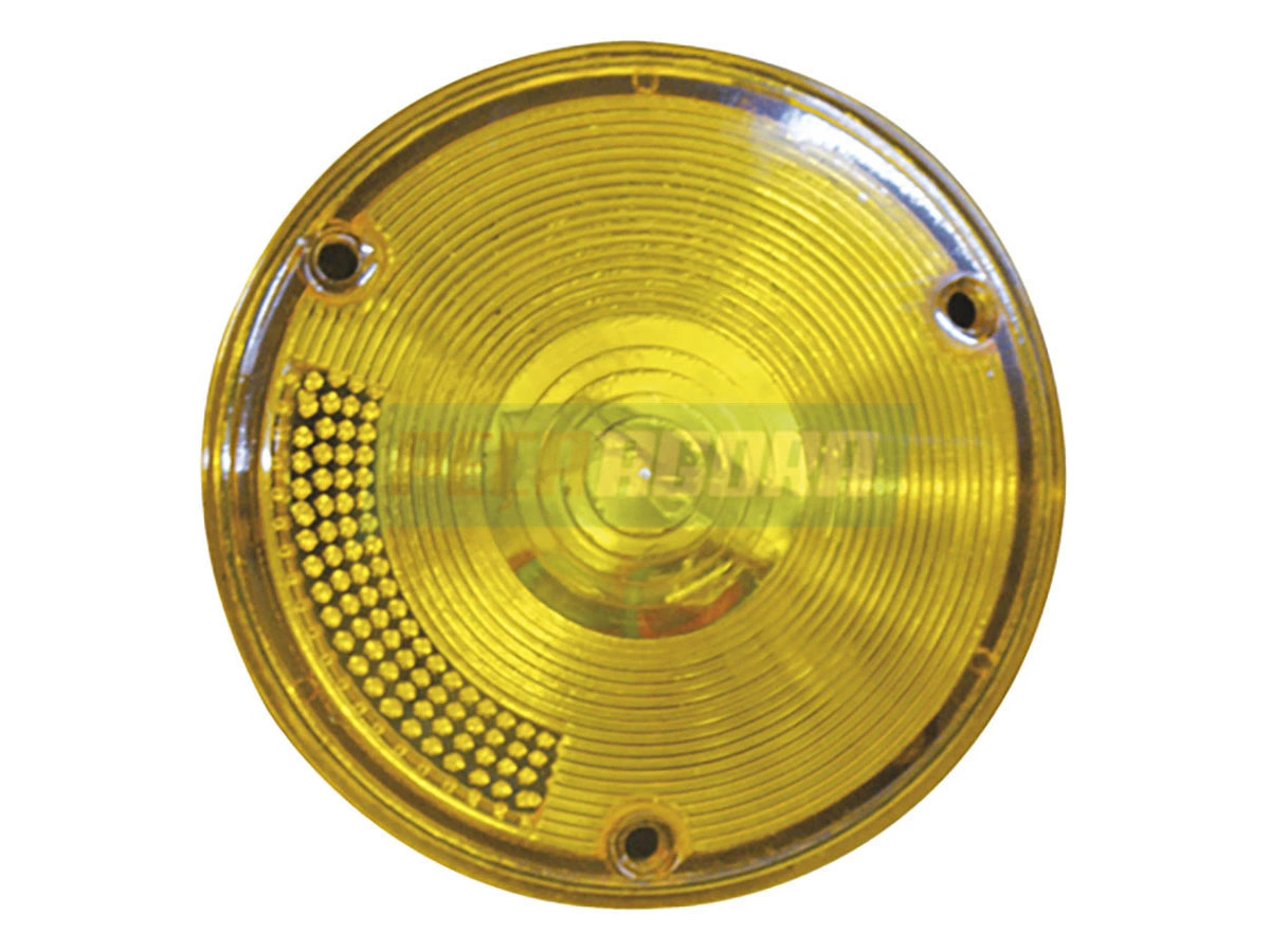 LANTERNA REDONDA AMARELA TRASEIRA COM VIGIA CHEVROLET CAMINHOES ANO ...1985 (ML0
