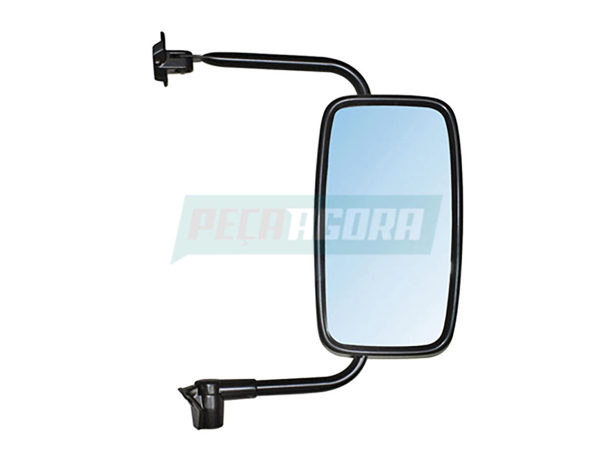 CONJUNTO ESPELHO RETROVISOR LD BRACO CURTO VW CAMINHOES 7110 ANO 2002 A 2006 (2R