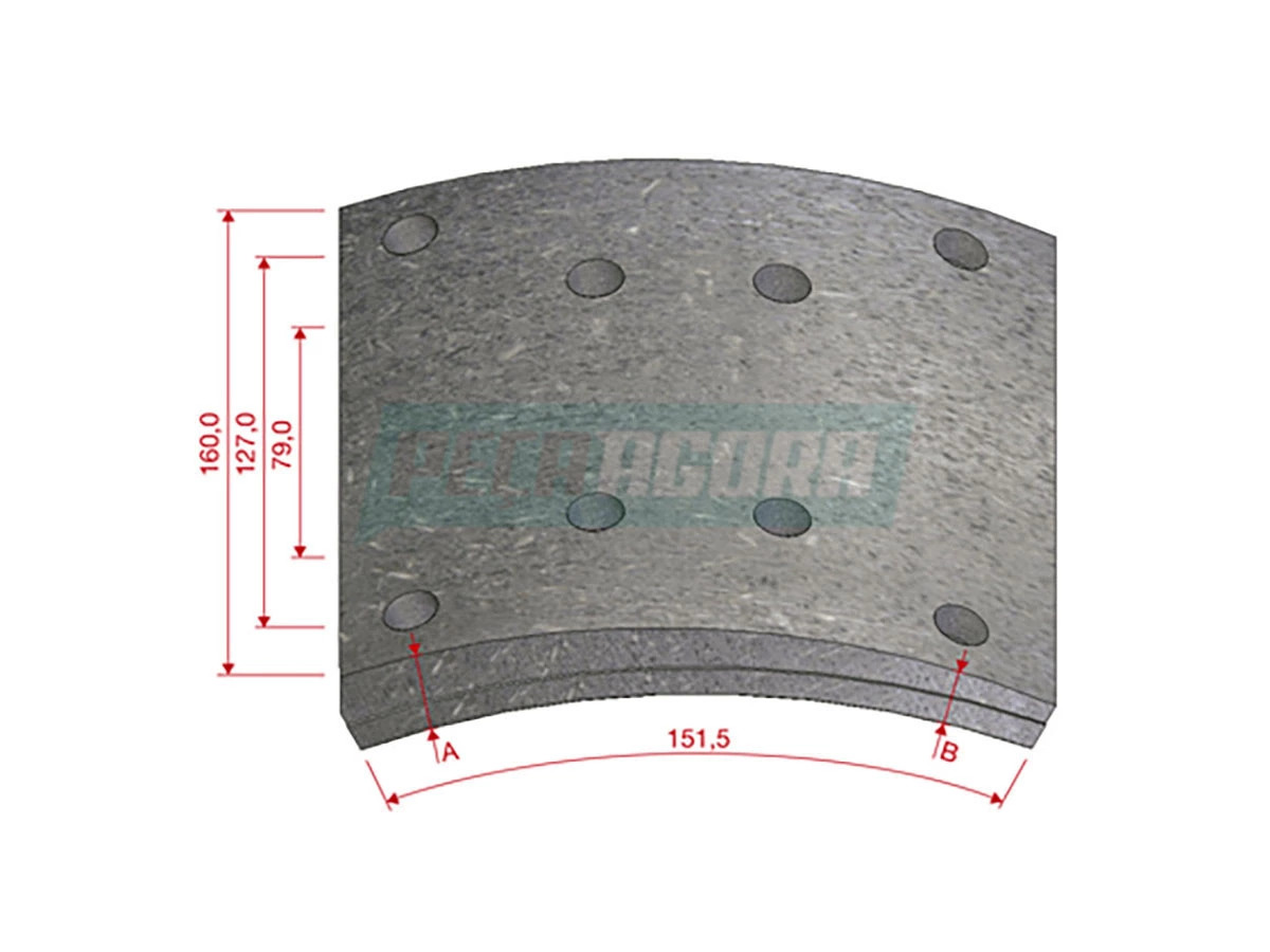 LONA FREIO DIANTEIRO DM594DNA38 STD MB ONIBUS OF1218 MICRAO ANO 2008… SISTEMA 