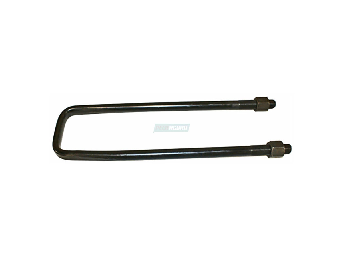 GRAMPO MOLA TRASEIRO COM PORCA 18X82X400DA MB ACO 10.9 OF 11 TON ONIBUS OF 13 TO