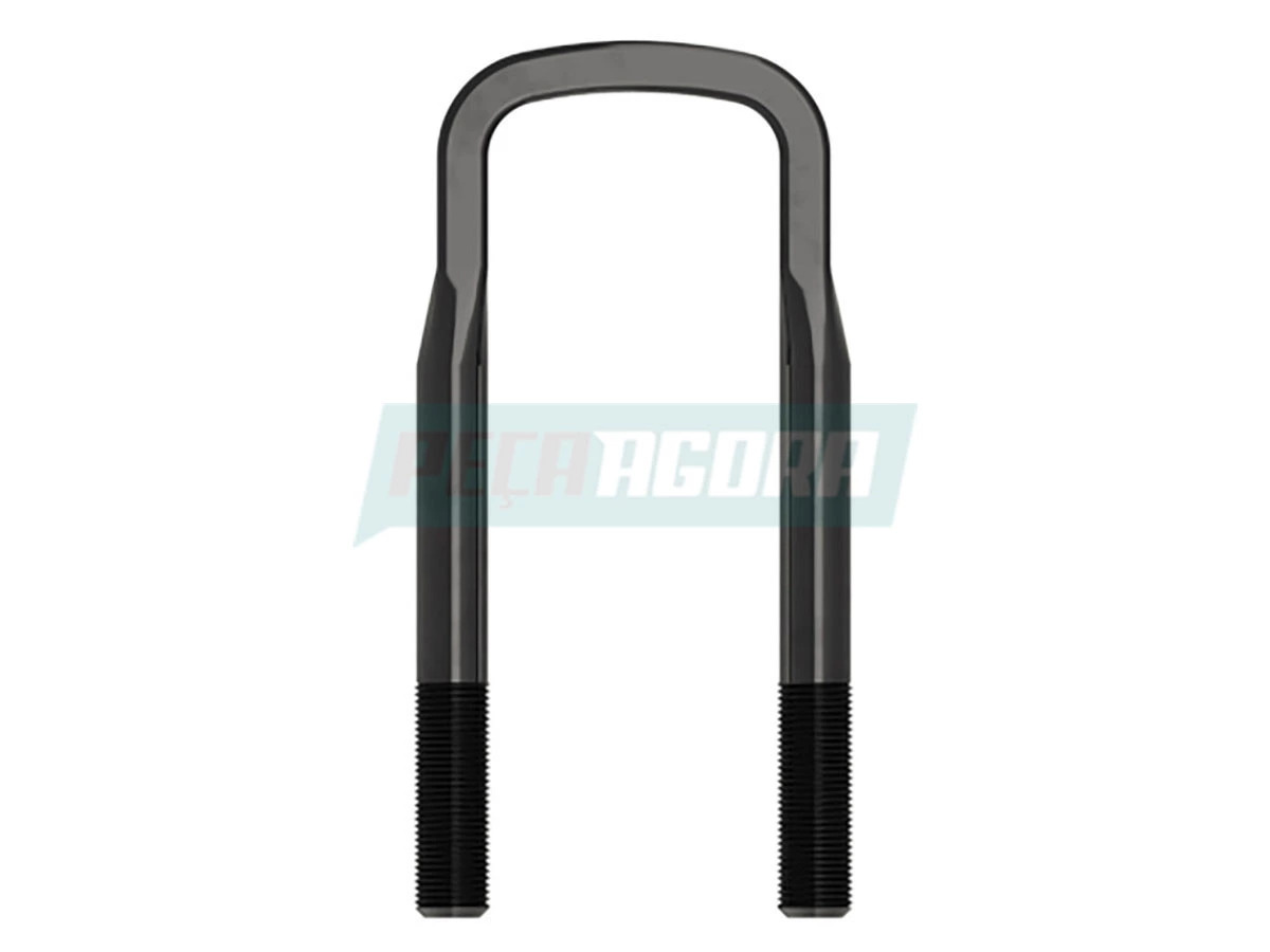 GRAMPO MOLA DIANTEIRO TRASEIRO COM PORCA 18X82X420 MB ACO 10.9 OF 11 TON ONIBUS 