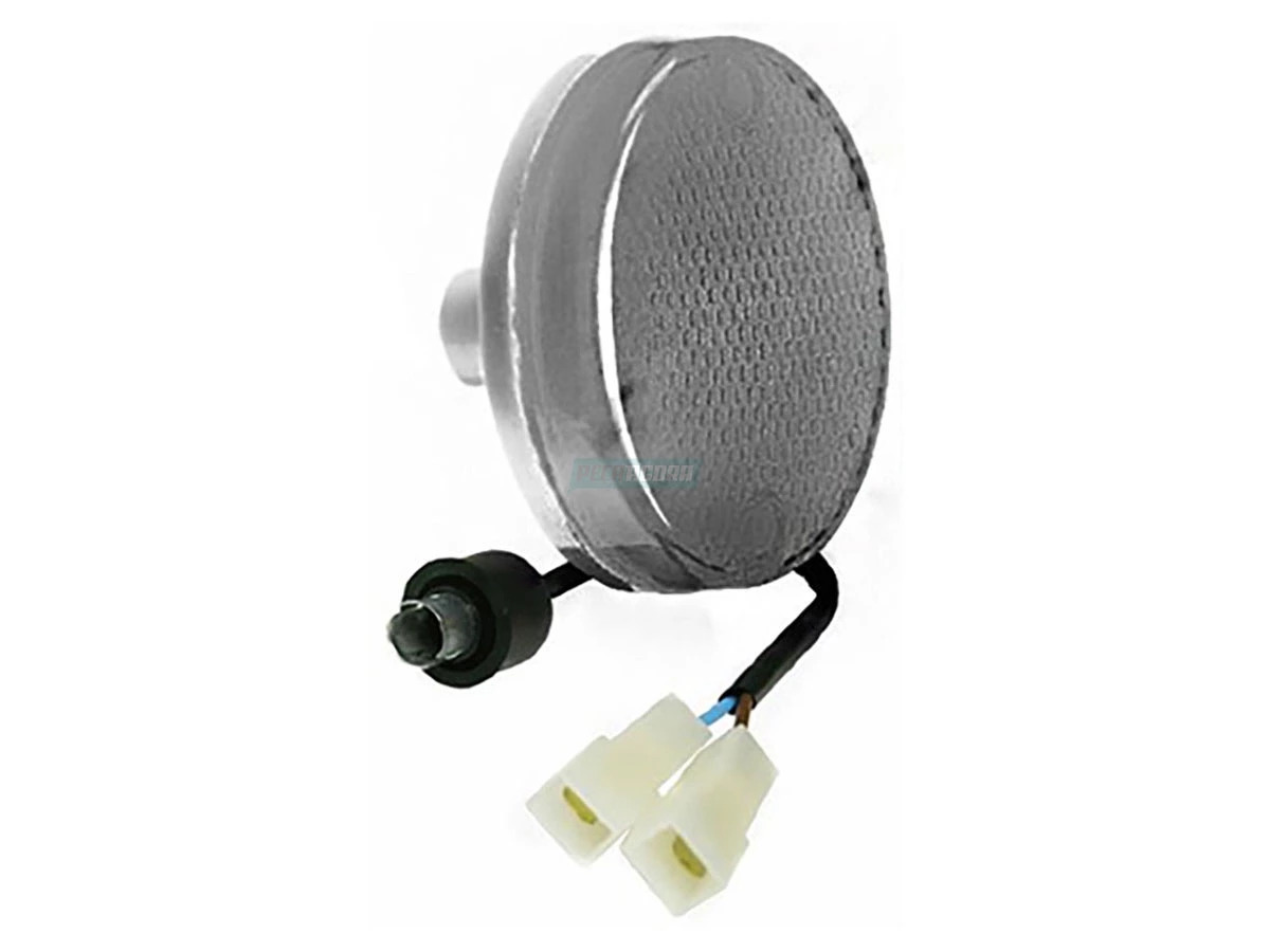 LANTERNA DELIMITADORA REDONDA CRISTAL COM CONECTOR MARCOPOLO ONIBUS (ML1957)