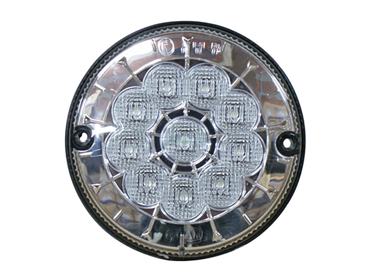 LANTERNA RE 10 LED CRISTAL 24V 125MM ONIBUS CARROCERIA CAIO / INDUSCAR / COMIL /
