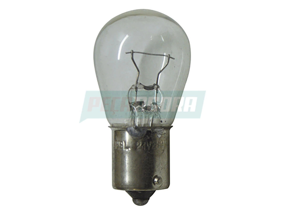LAMPADA 1073 AMBAR 24V PY21W - 1 POLO PISCA DIANTEIRO LUZ DE GIRO LATERAL (N0177