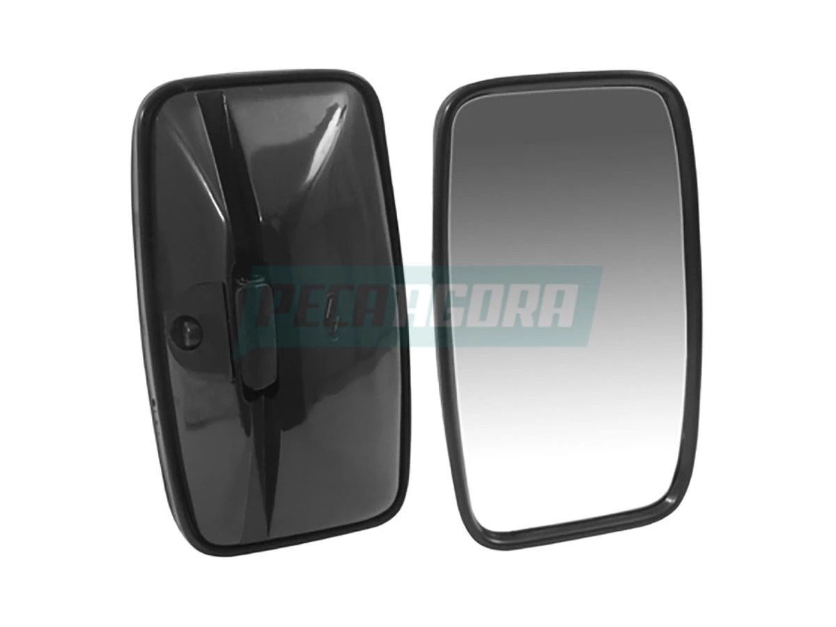 ESPELHO RETROVISOR UNIVERSAL PEQUENO PLANO LISO 320X190MM VW 680 690 790 7110S 8