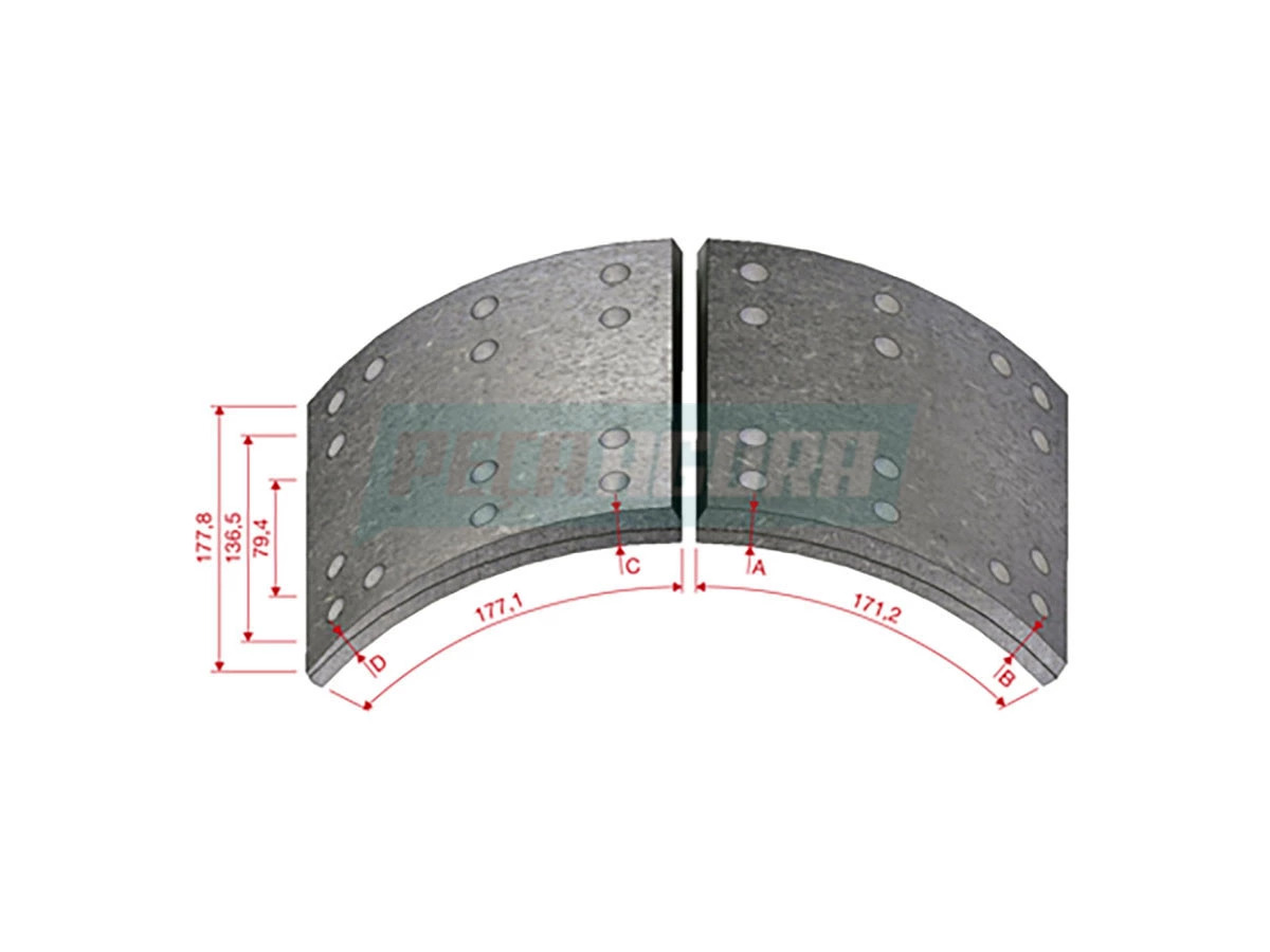LONA FREIO DIANTEIRO TRASEIRO AGRALE ONIBUS MA12.0 MT12.0 2001 DIANTE DIANTEIRA 