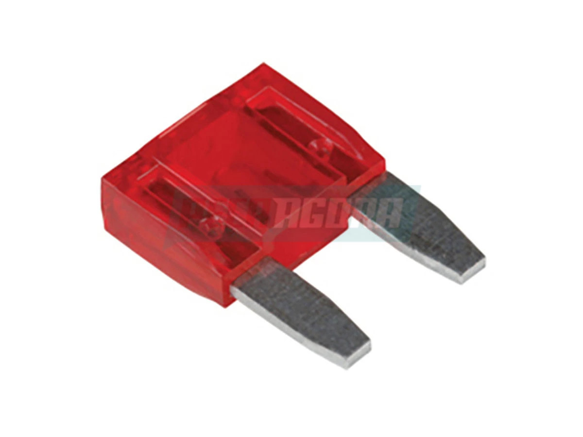 FUSIVEL MINI 10 AMPERES VERMELHO DIVERSOS MB VW FIAT FORD VOLVO SCANIA DAF (5429