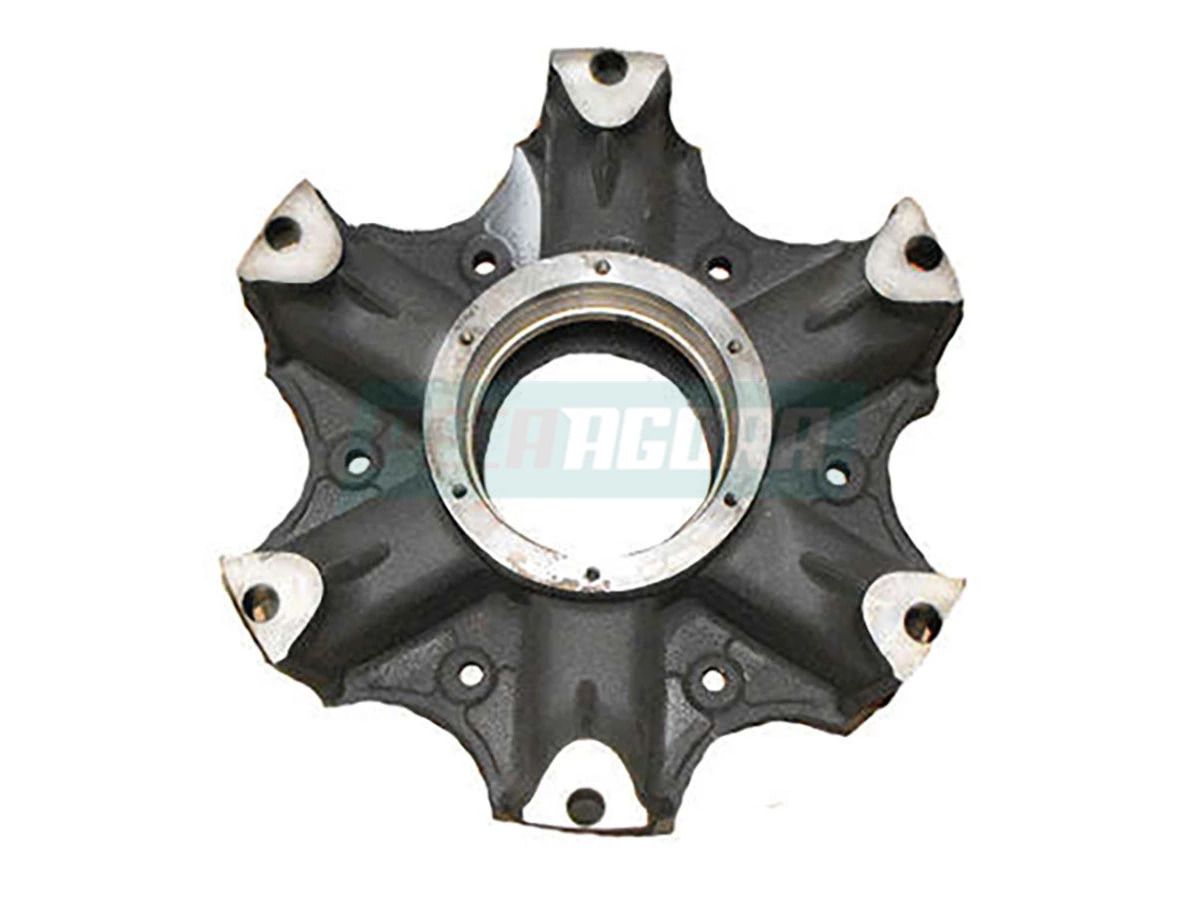 CUBO RODA RAIADO CARRETAS NOMA / KRONE / PASTRE ARO 20 6 RAIOS TAMPA 6 FUROS MED