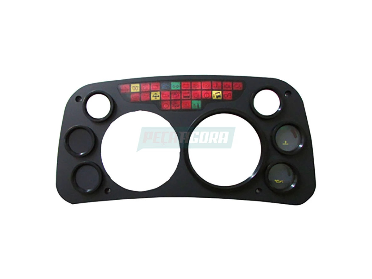 MOLDURA FRONTAL PRETA COMPLETA ONIBUS PAINEL POLAK PARA ONIBUS 12 24 VOLTS MB OF