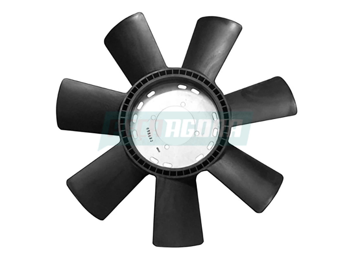 HELICE RADIADOR MOTOR OM364A LA 7 PAS 500MM SEM ARCO MB 709 710 712 912 914 1418