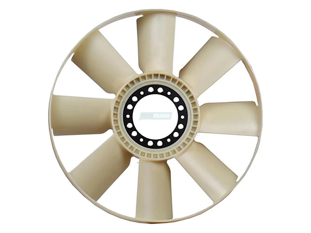 HELICE RADIADOR MOTOR CUMMINS 8 PAS 600MM COM ARCO VW WORKER 8150 9150E 8160 815