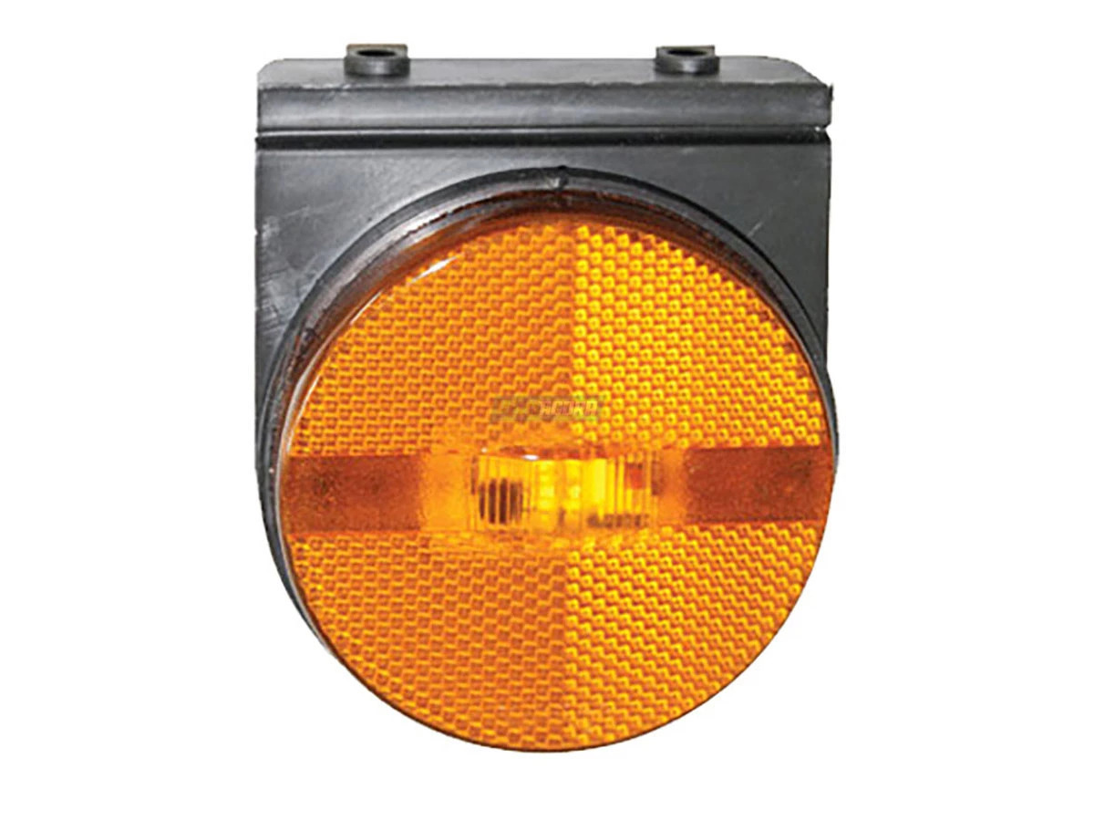 LANTERNA LATERAL LED AMBAR MODELO ORIGINAL COM SUPORTE + CONECTOR CARRETAS GUERR