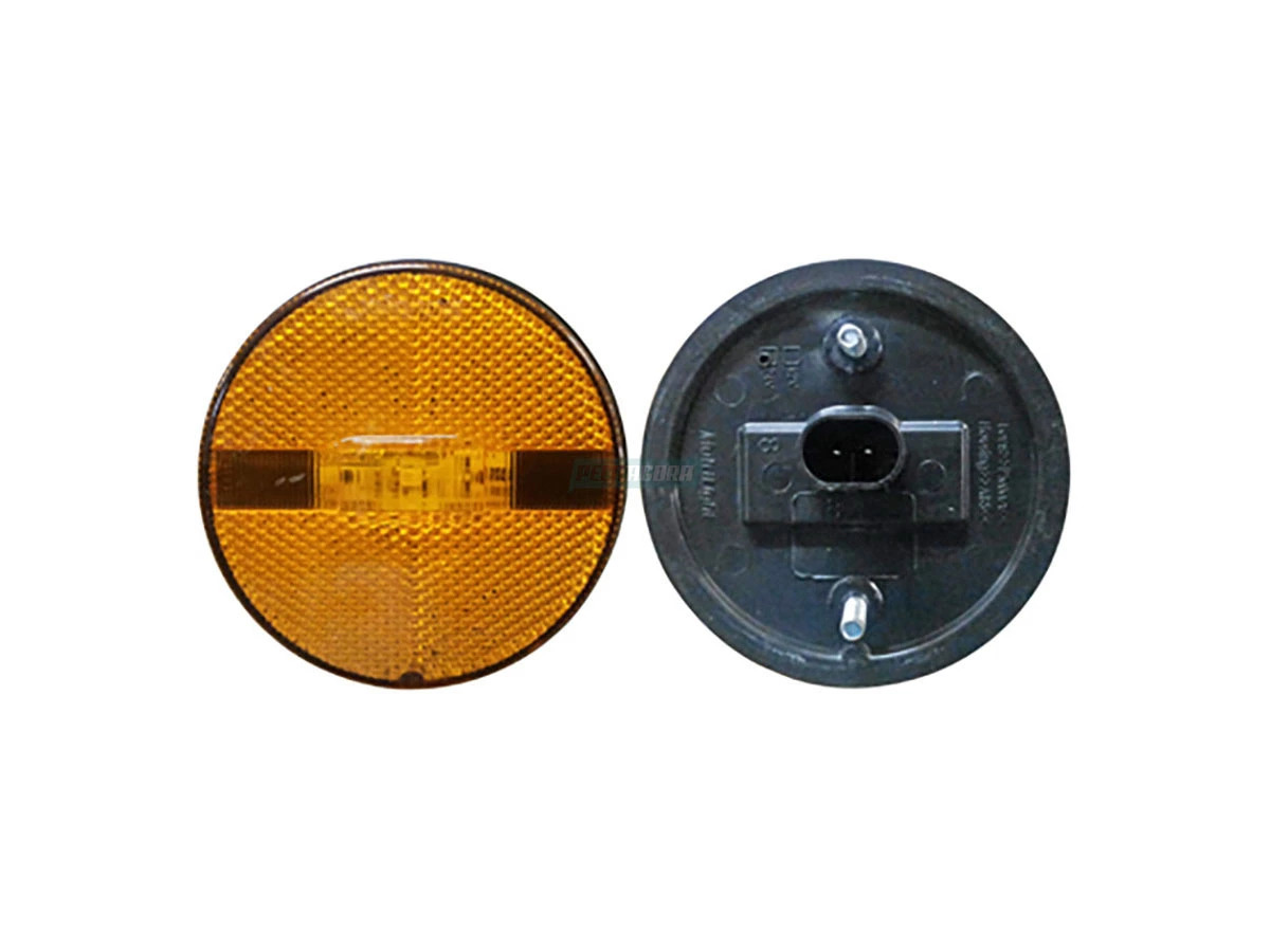 LANTERNA LATERAL LED GUERRA AM REDONDA CARRETAS GUERRA COM CONECTOR MOD. ORIGINA