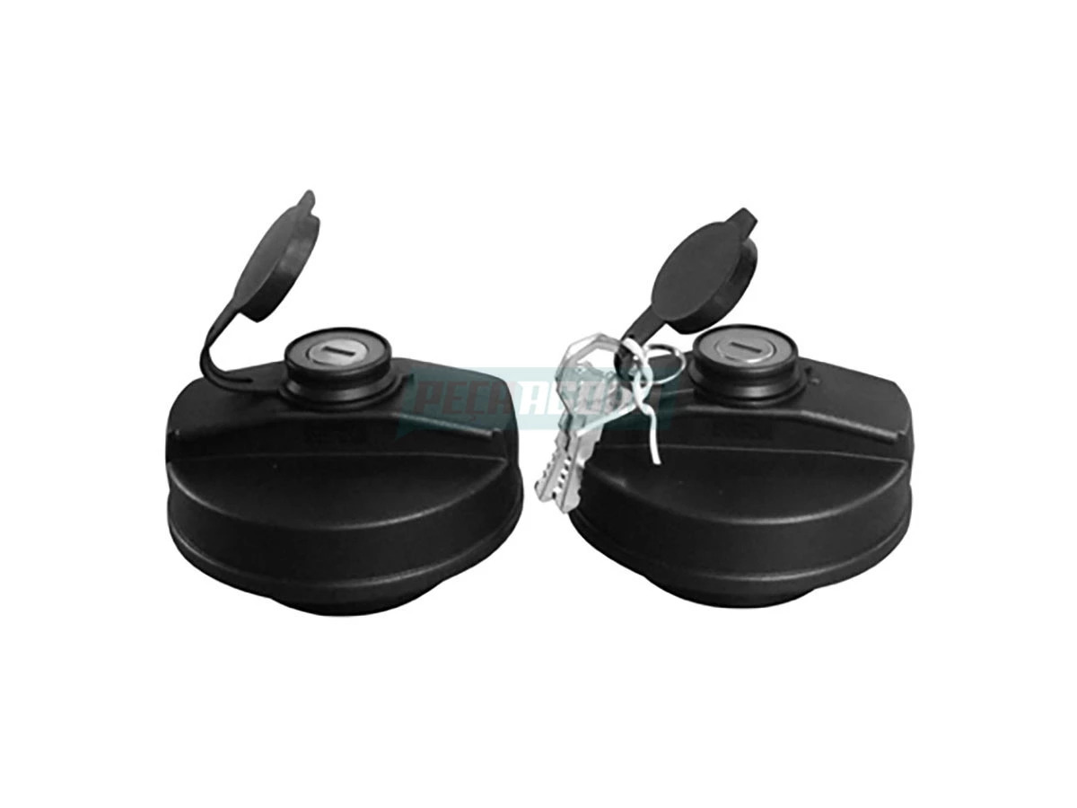 KIT TAMPA TANQUE COMBUSTIVEL ROSCA INTERNA 2 PECAS CONJUNTO 2 TAMPAS COM A MESMA