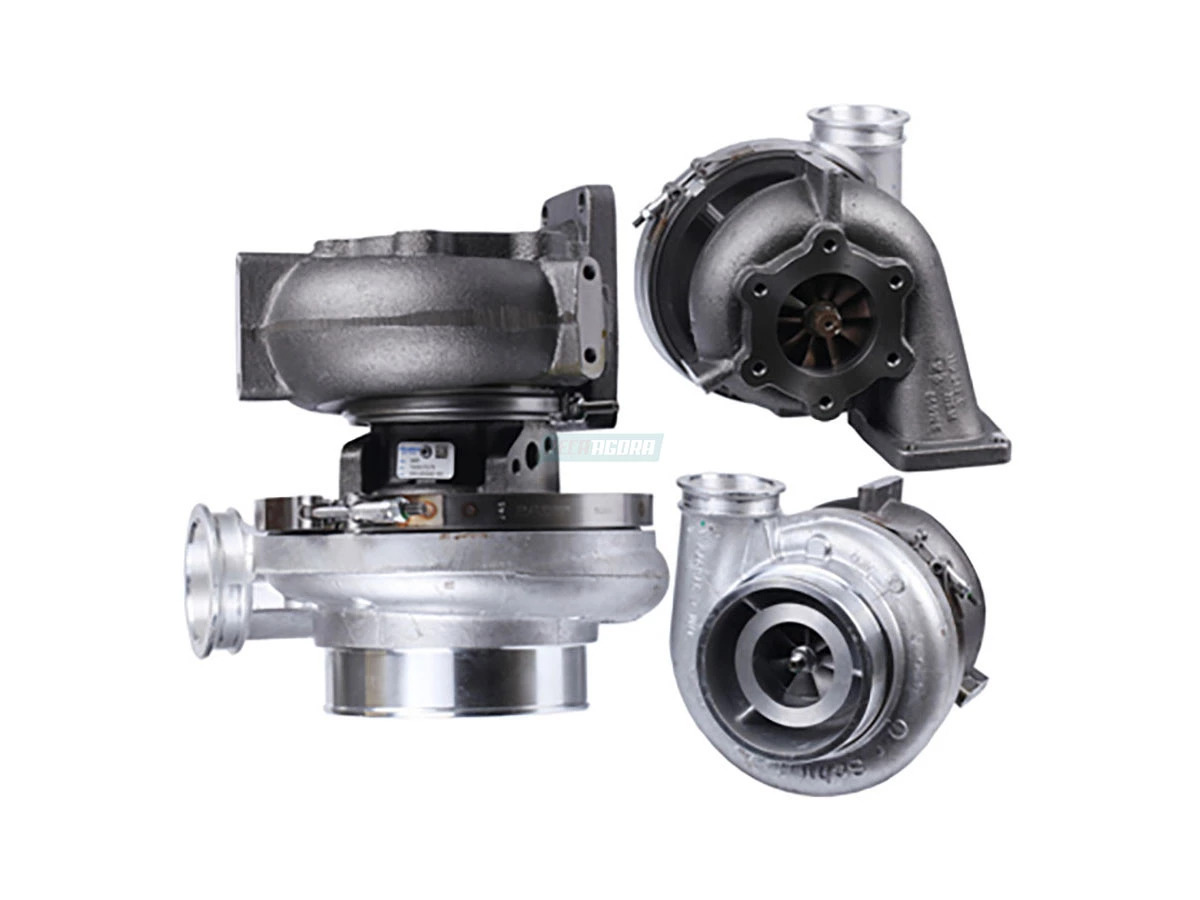 TURBO S400 MOTOR OM457 LA MB O500 1636 2036 ENTRADA DE OLEO COM 2 ROSCAS DE M8 (