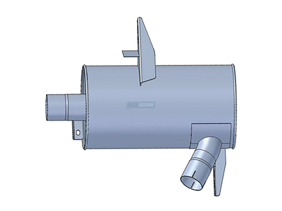 SILENCIOSO COM MIOLO MB O370 ONIBUS URBANO/RODOVIARIO O371 ONIBUS URBANO/RODOVIA