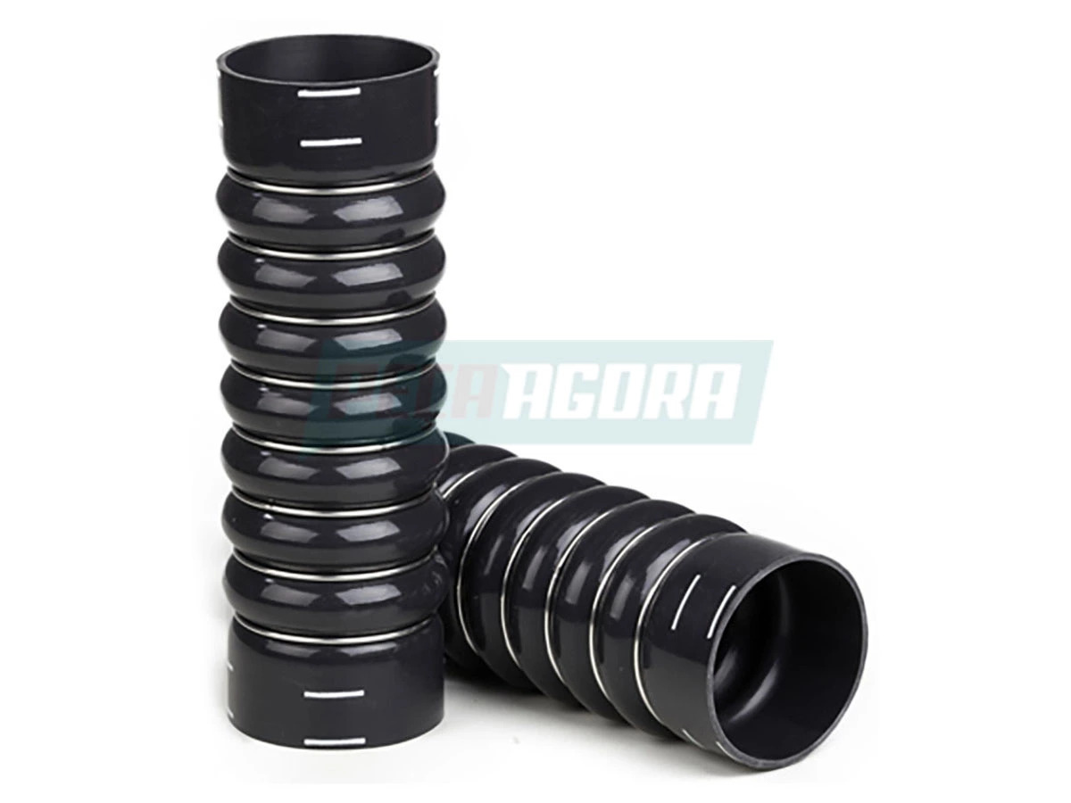 MANGUEIRA INTERCOOLER SILICONE PRETA LADO FRIO IVEO STRALIS 380 420 TRAKKER (412