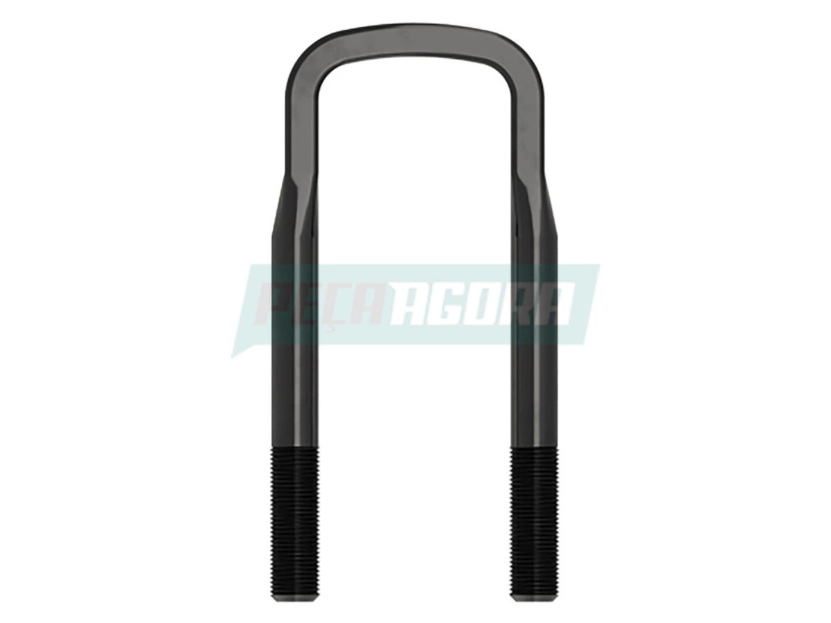 GRAMPO MOLA TRASEIRO 20X82X420DA EURO III COM PORCA MB ACO 10.9 OF 11 TON ONIBUS