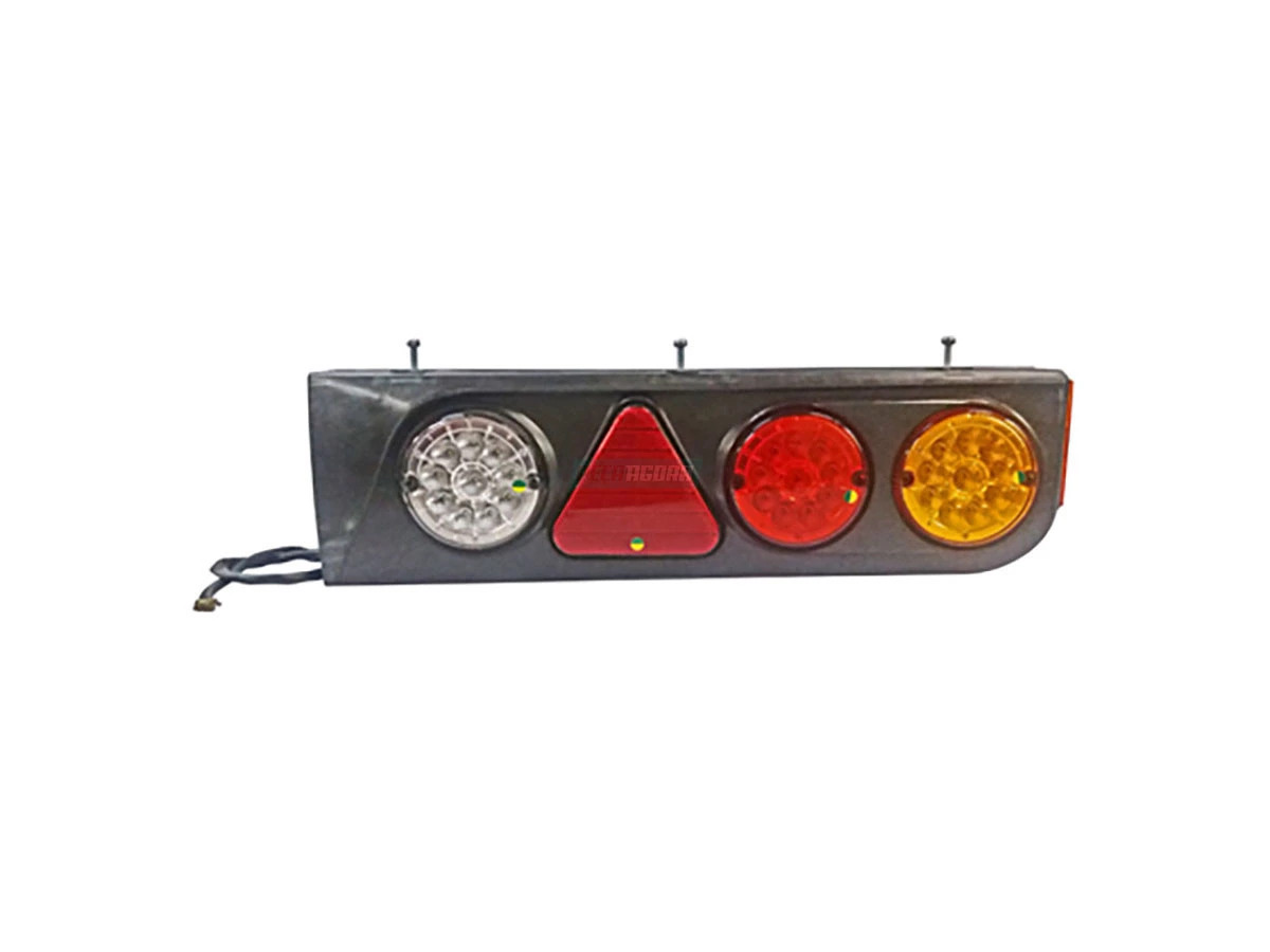 SUPORTE TRASEIRO LANTERNA 10 LEDS 24V LD TRICOLOR CARRETA UNIVERSAL (ML3269)