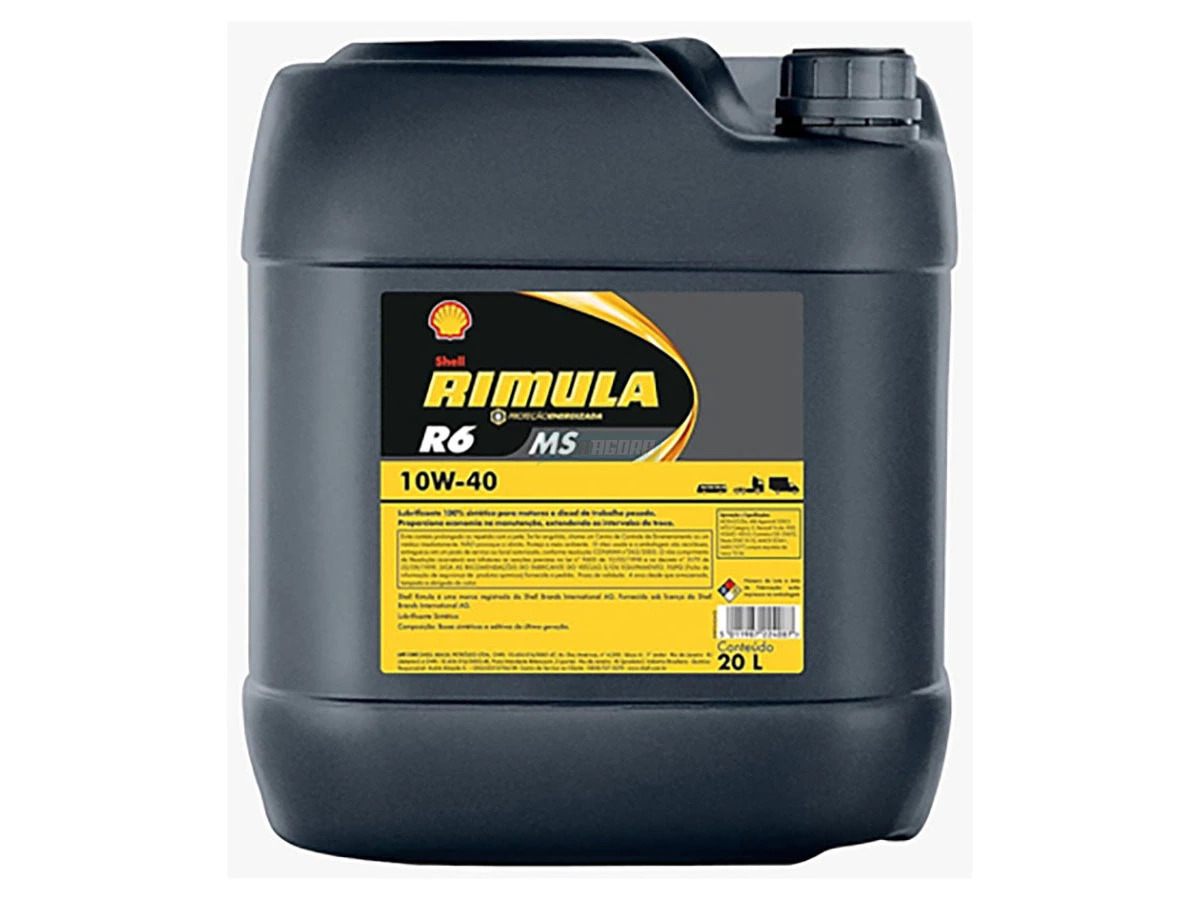 OLEO MOTOR RIMULA R6MS 10W40 SINTETICO 20 LITROS SINTETICO 20 LITROS (ML2680-20)