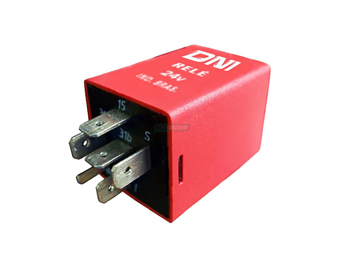 RELE LIMPADOR PARABRISA 24V 6 TERMINAS SEM SUPORTE MB CAMINHoES - ONIBUS M96 / O