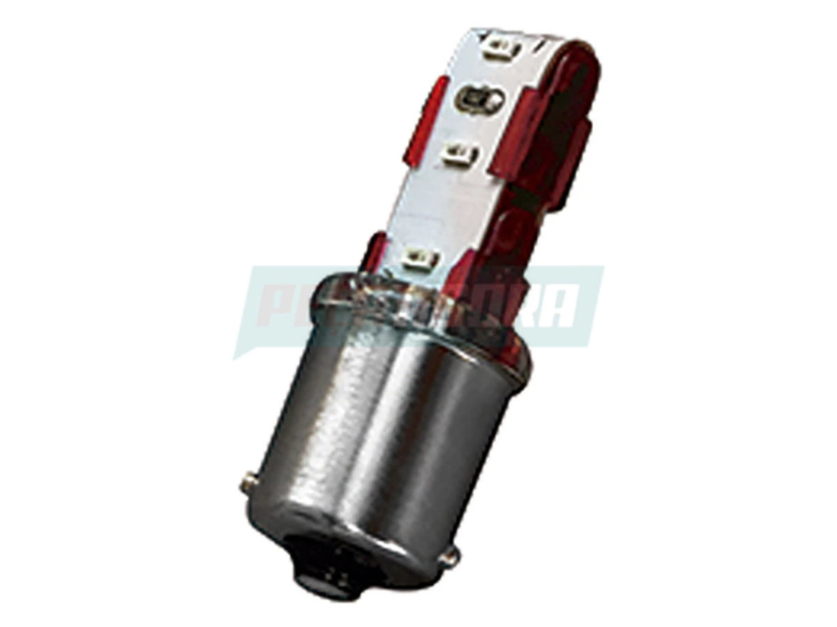 LAMPADA LED 1034 VERMELHO 12V 35W UNIVERSAL 6 LEDS (U1162)