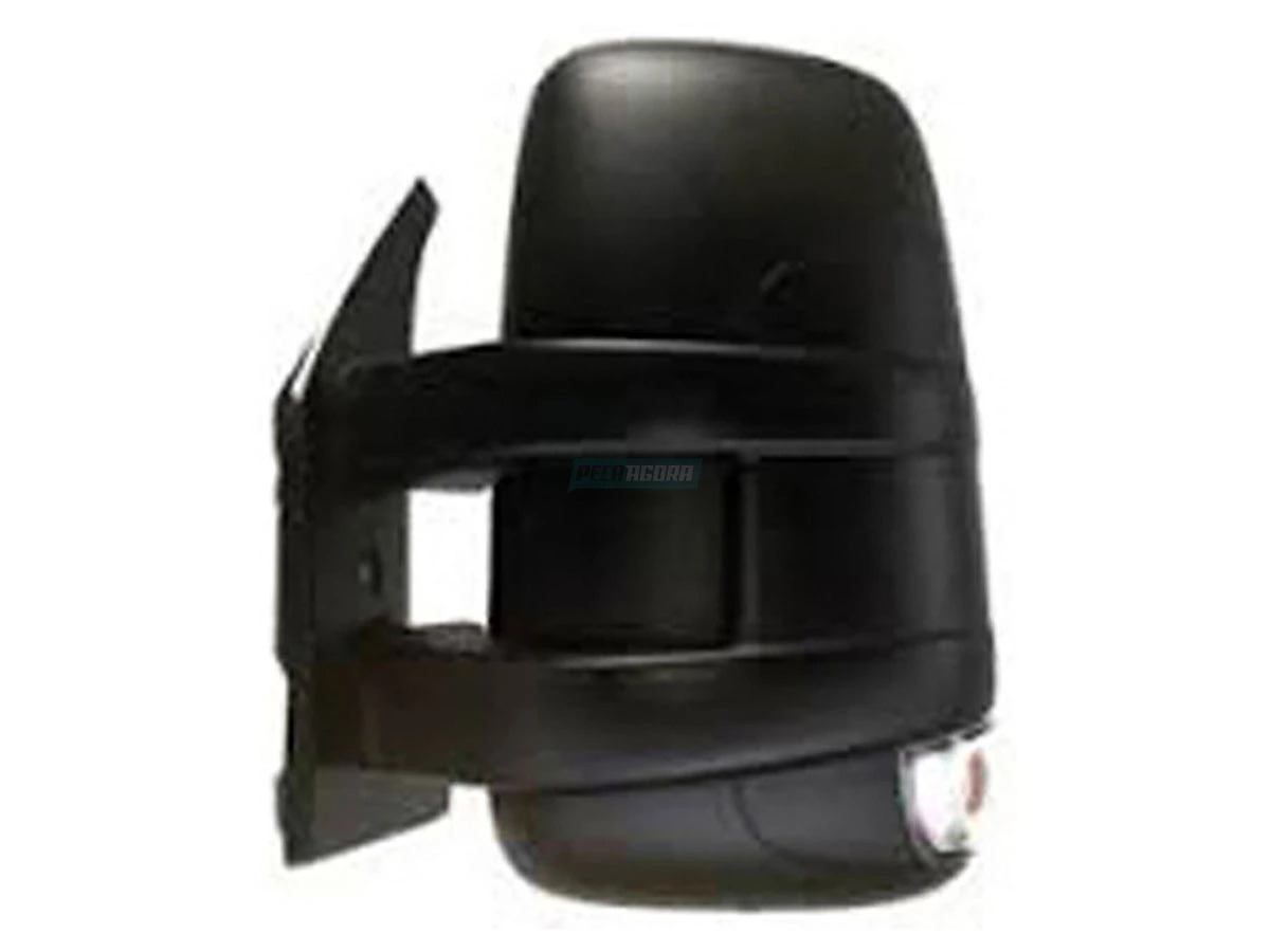 ESPELHO RETROVISOR LE MANUAL CURTO PARA IVECO DAILY COM LAMPADA (388-IVD002ML-I)