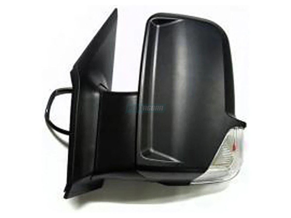 ESPELHO RETROVISOR ELETRICO LE SPRINTER BRACO CURTO, COM AQUECEDOR, COM LAMPADA 