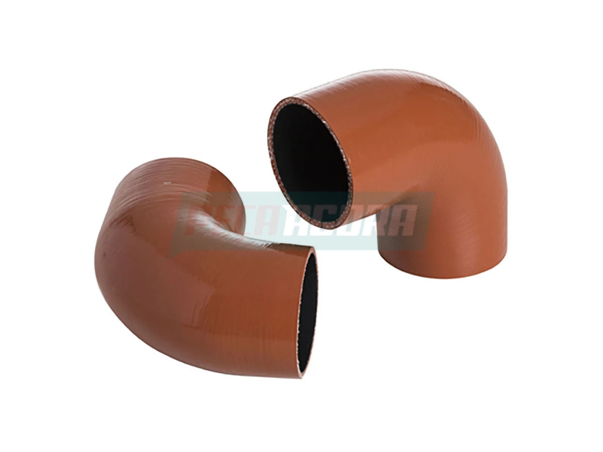 MANGUEIRA INTERCOOLER SILICONE COTOVELO VERMELHA SAIDA AGRALE / VOLARE MEDIDA: C
