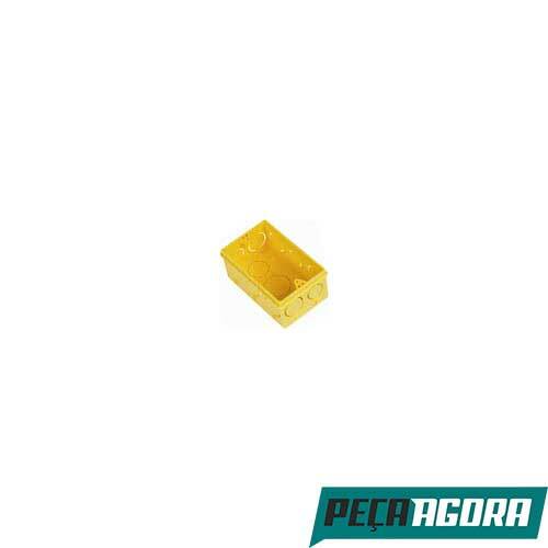 CAIXA DE LUZ PLAST.AMARELA 4X2 AMANCO CAIXA C/ 24 (19675CC)