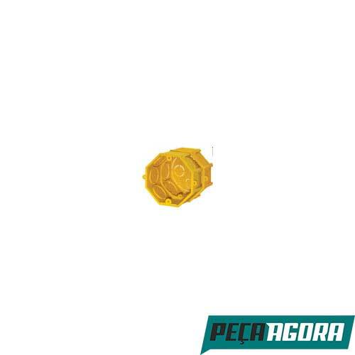 CAIXA DE LUZ PLAST.CANAL AMARELA FMD CAIXA C/ 50 (10169CC)