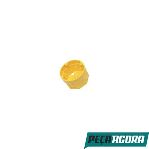 CAIXA DE LUZ PLAST.OCTAG.AMARELA 3X3 AMANCO PACOTE C/ 10 (19673CC)