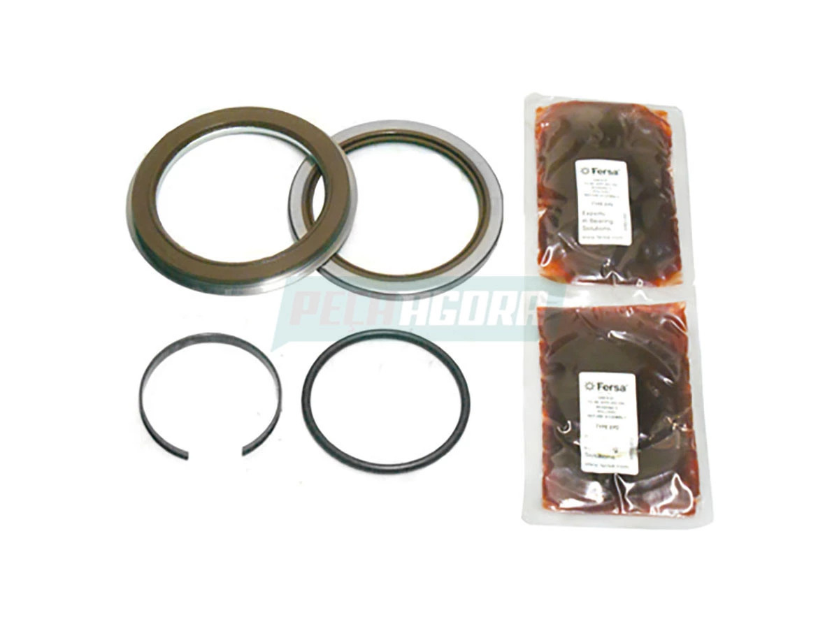KIT RETENTOR CUBO RODA DIANTEIRO COM ABS ROLAMENTO F200013 VOLVO B12 / FH12 / FH